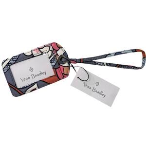 NEW Vera Bradley ID LUGGAGE TAG Tropical Evening Cotton Travel Bag Accessory #1